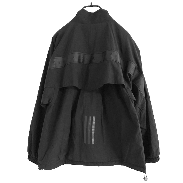 【adidas　アディダス】ウインドフルジップ WWORDINGウーブンジャケット HM2808　Wwording Woven ウインドブレーカー ブラック黒　M