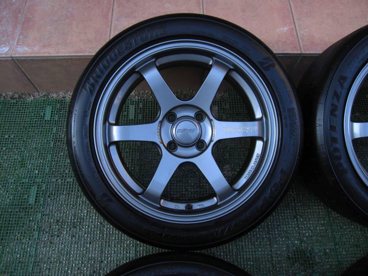 【希少色 × ハイグリ 】 超軽量 レイズ RAYS TE37 ソニック 7J +35 PCD 100 4H マツダ 2 ユーノス ロードスター ND NB NA ノート ヤリス