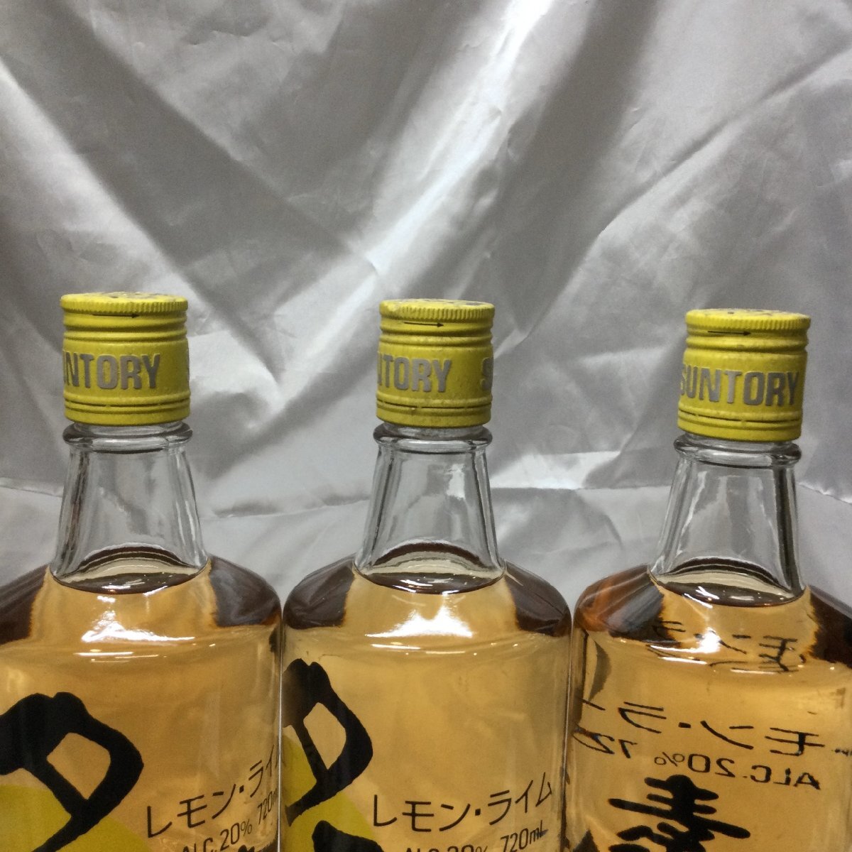 【お酒/未開栓/TO】SUNTORY サントリー タコハイの素 レモン?ライム 720ml 20％ リキュール類 3本セット　MZ0226