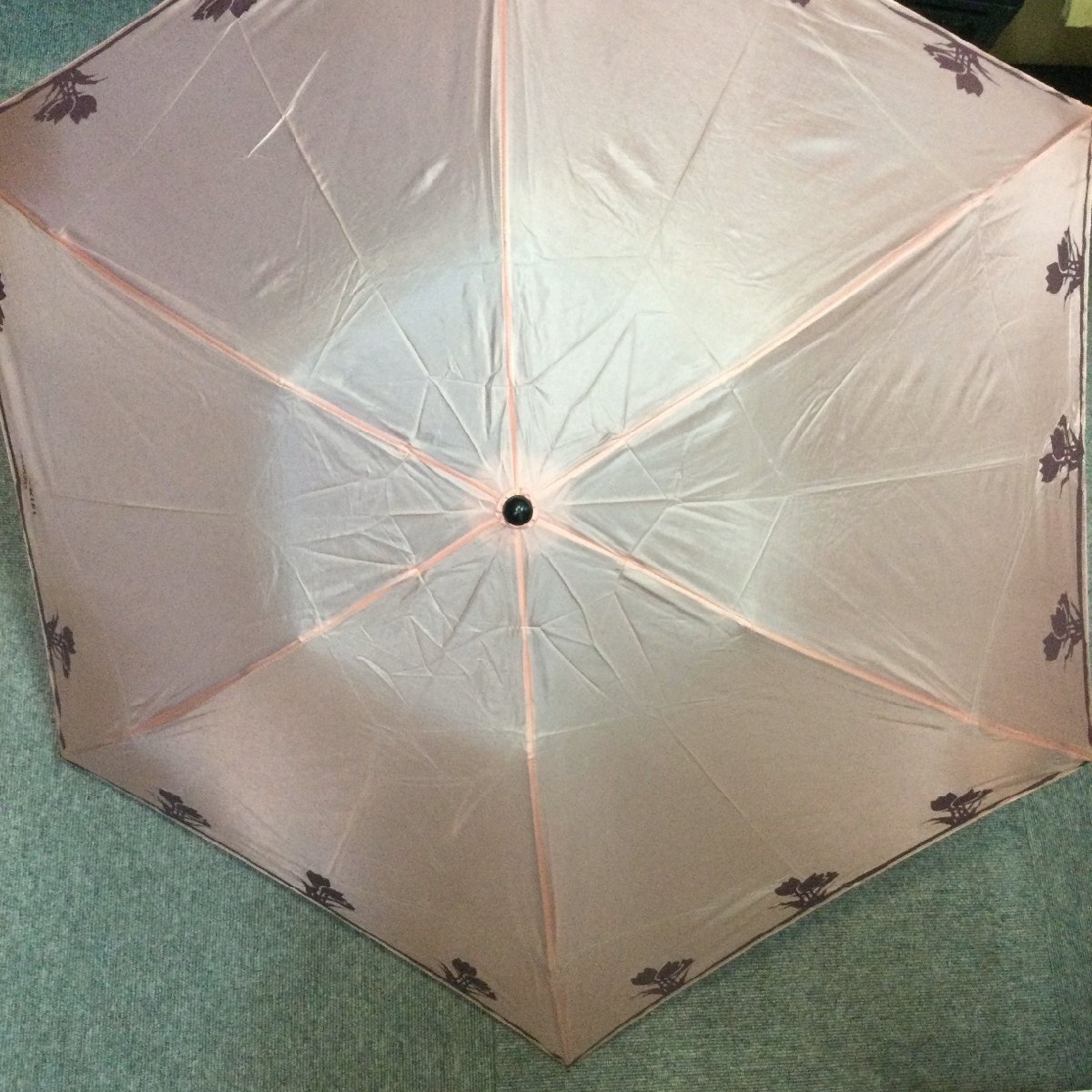 【中古品/TO】ソニアリキエル SONIA RYKIEL 雨具 折りたたみ傘 手開き式 最長(zhǎng)約97㎝　 RS0324/0002