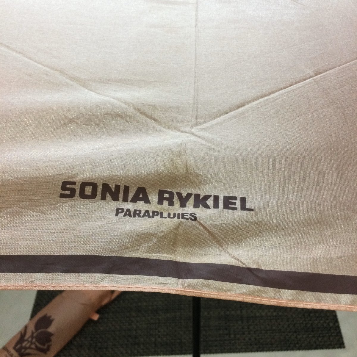 【中古品/TO】ソニアリキエル SONIA RYKIEL 雨具 折りたたみ傘 手開き式 最長(zhǎng)約97㎝　 RS0324/0002