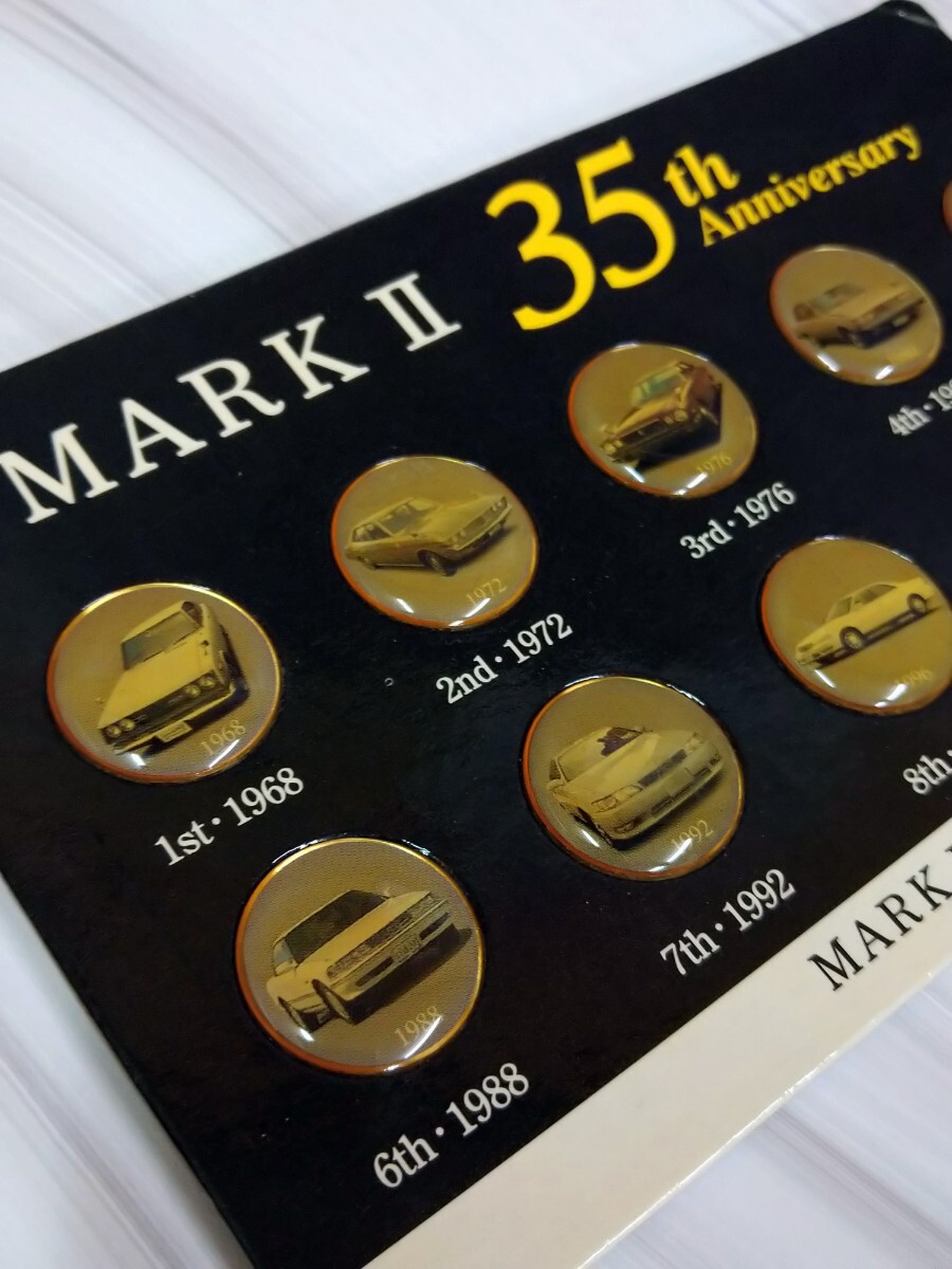  не продается Toyota Mark Ⅱ 35 anniversary commemoration история плата медаль монета товары TOYOTA MARKⅡ BLIT Blit Novelty украшение произведение искусства Anniversary 