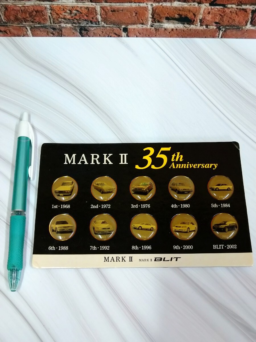  не продается Toyota Mark Ⅱ 35 anniversary commemoration история плата медаль монета товары TOYOTA MARKⅡ BLIT Blit Novelty украшение произведение искусства Anniversary 