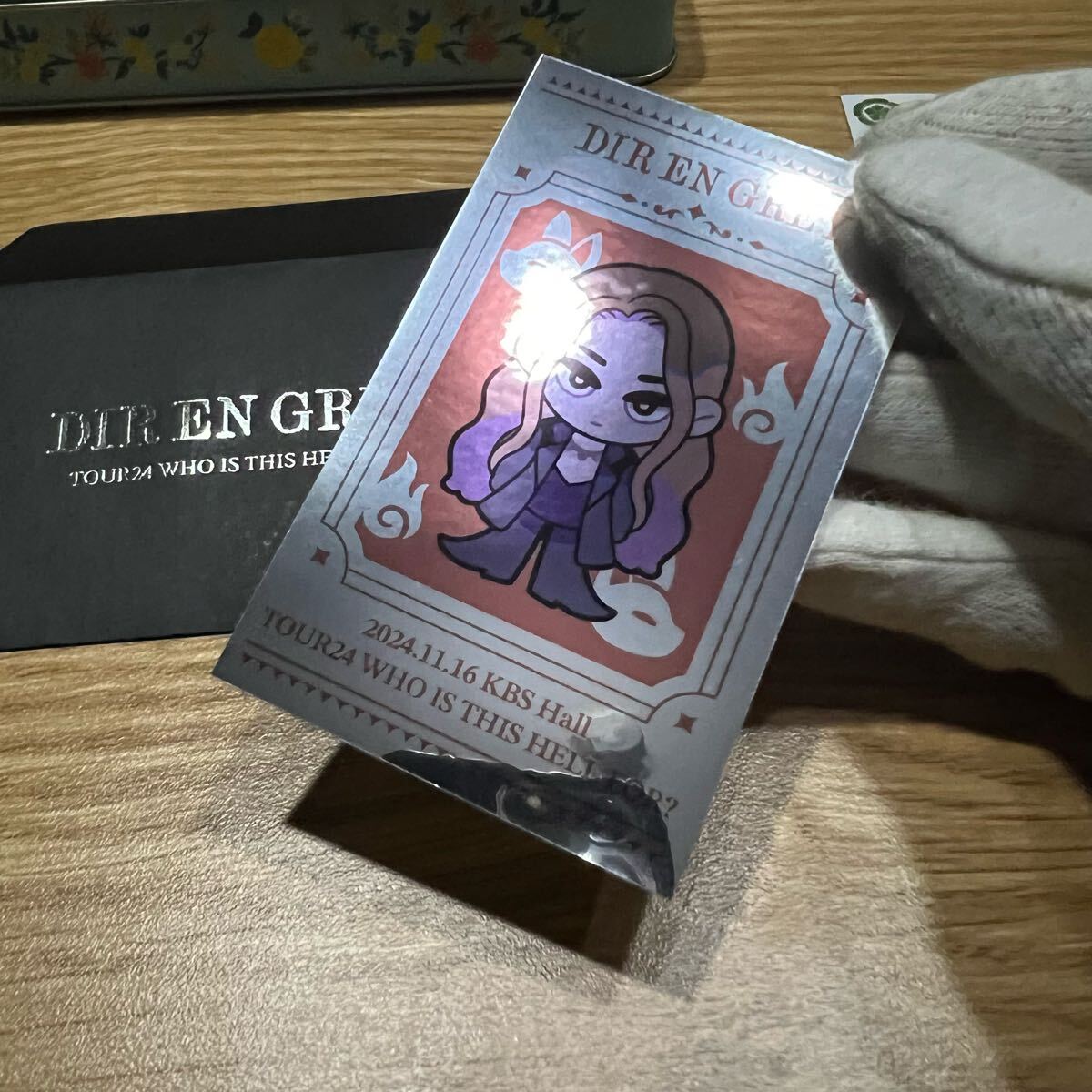 DIR EN GREY 会場限定 キラステッカー Die 11/16 京都 KBSホール 二枚セット TOUR24 _画像4