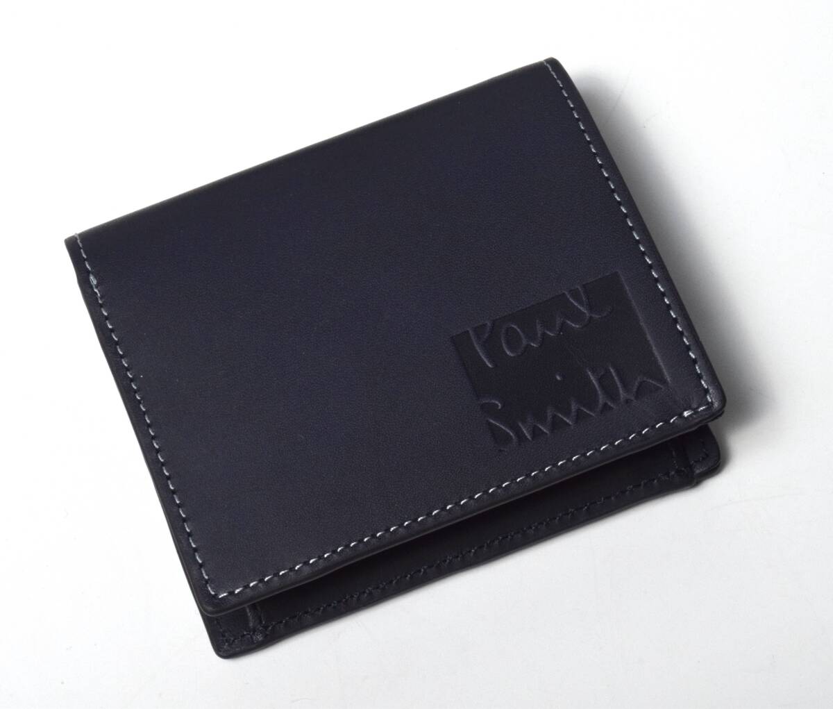 未使用 ポールスミス ステッチハイライト 牛革 二つ折り 財布 ネイビー Paul Smith｜ハイライトステッチ 2つ折り財布 | Rakuten Fashion