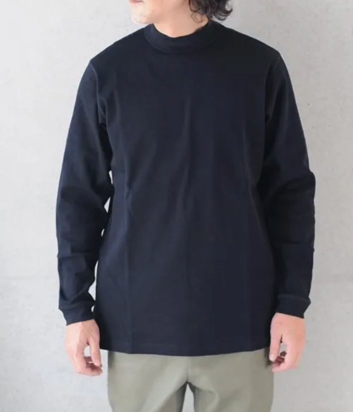 未使用 ripvanwinkle リップヴァンウィンクル SOLID JERSEY L/S ソリッドジャージー L ブラック RW-601