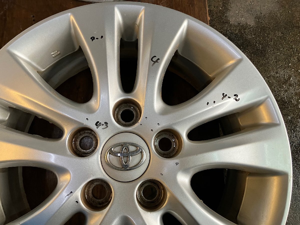 トヨタ　ノア ヴォクシー ZRR70 ZRR75 ～ ホイール　16インチ 6J +50 114.3 4本 / 42611-28790 ?/ アルミ ホイル アルミホイール 16 6 50