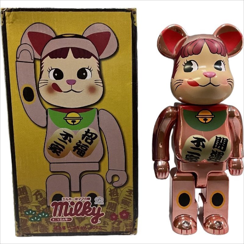 BE@RBRICK (ベアブリック) フィギュア @ Π 招き猫 桃金メッキ