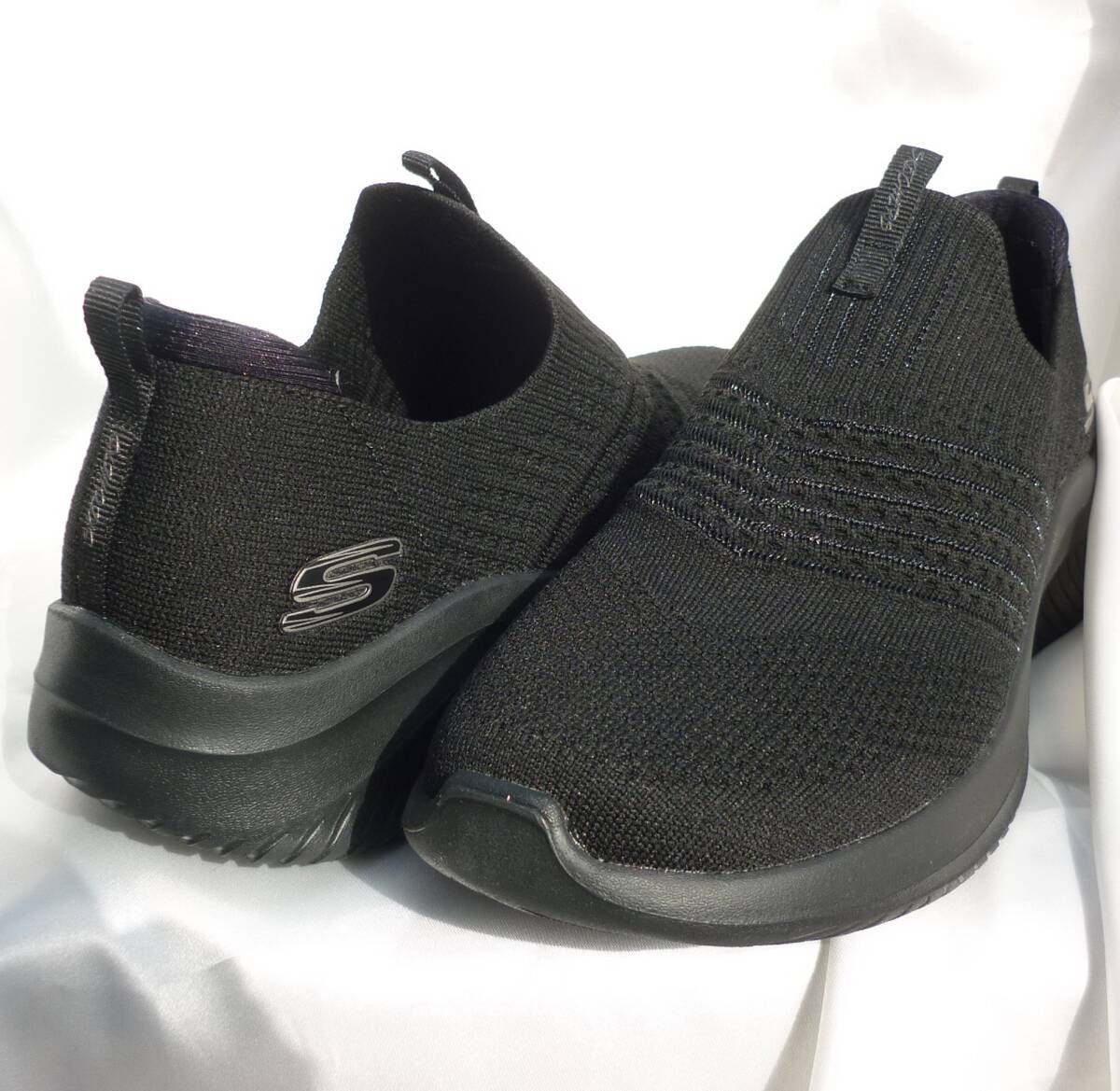 новый товар * бесплатная доставка *26cm(25.5cm соответствует ) Skechers Skechers чёрный ULTRA FLEX 3.0 женский туфли без застежки женский спортивные туфли 