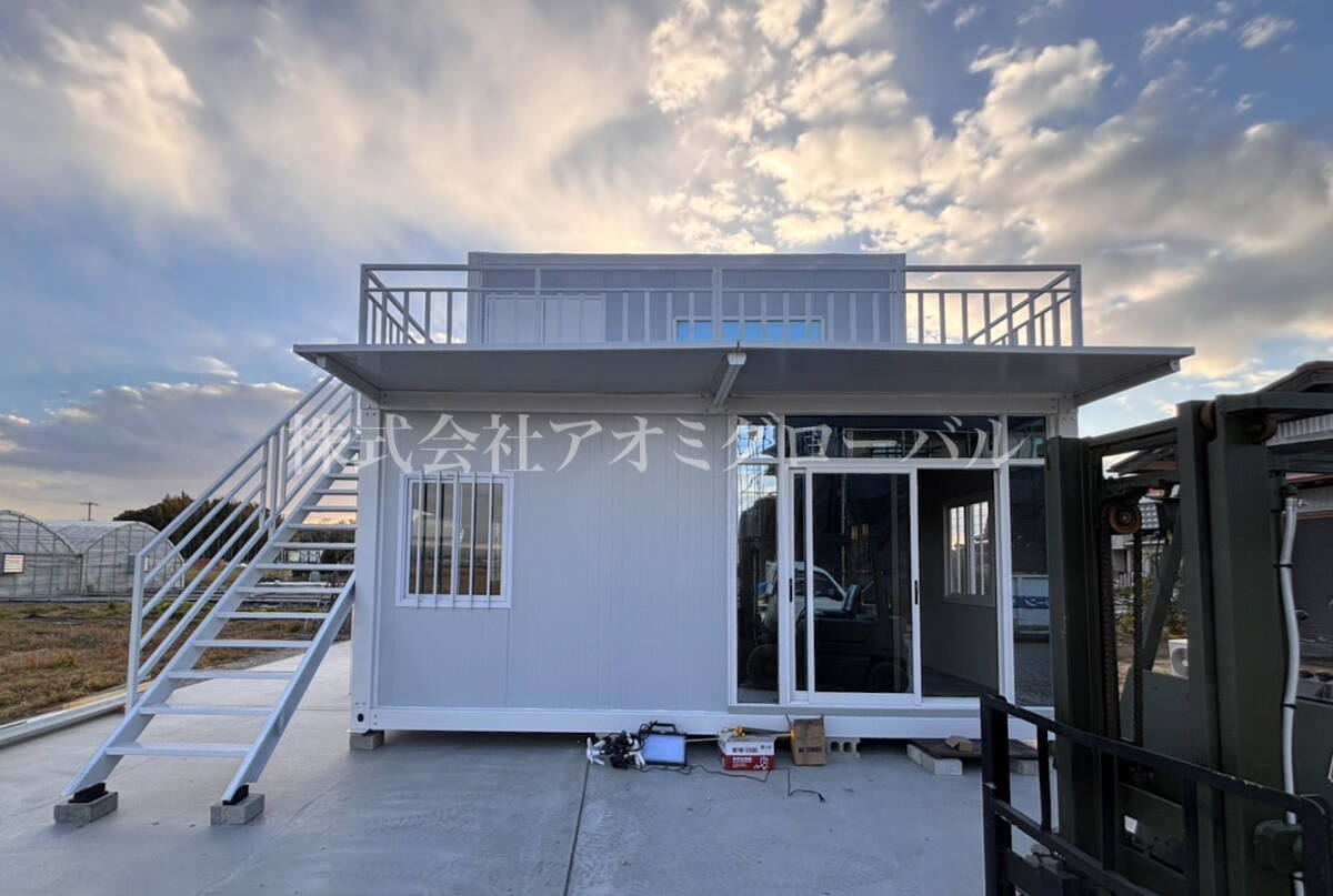 ◇20ftサイズに近い◇新品ユニットで2階建 全室断熱材入 現地 ◇20ftサイズに近い◇新品ユニットで2階建 全室断熱材入 現地