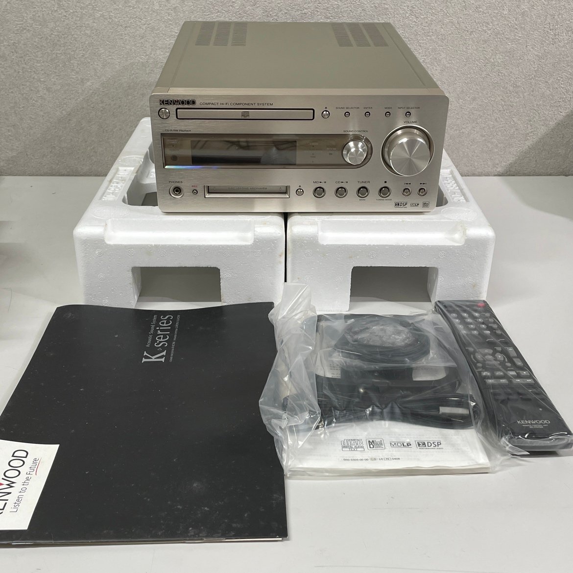 31】☆1円～ 未使用 KENWOOD R-K700 ミニコンポ CD MD