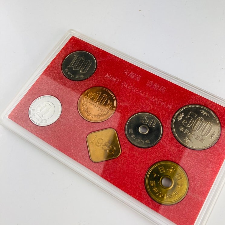 ① 1988年 昭和63年 通常 ミント 貨幣セット 額面666円 現状品