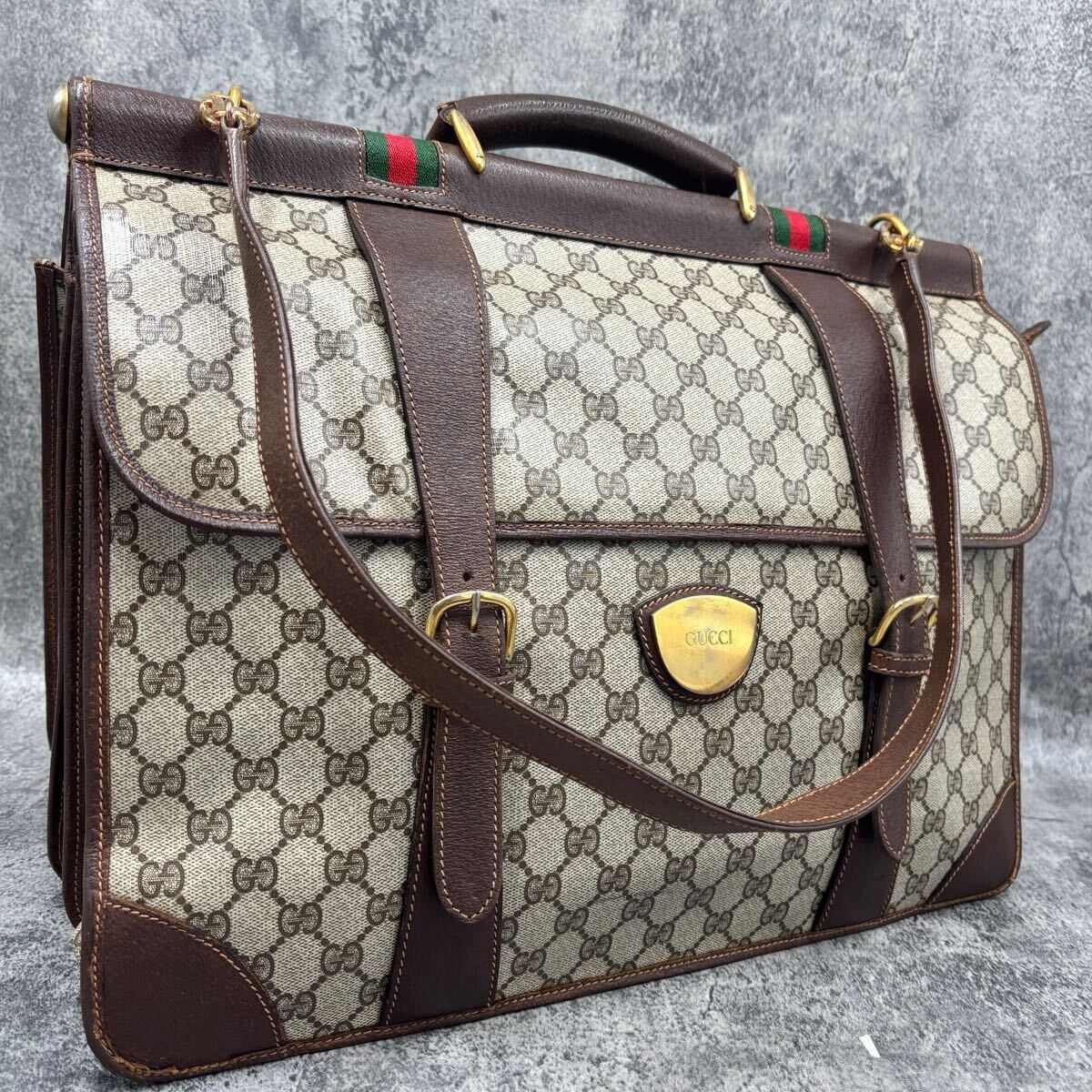 美品 GUCCI グッチ シェリーライン 2way メンズ ビジネス GG 美品 GUCCI グッチ シェリーライン 2way メンズ ビジネス GG