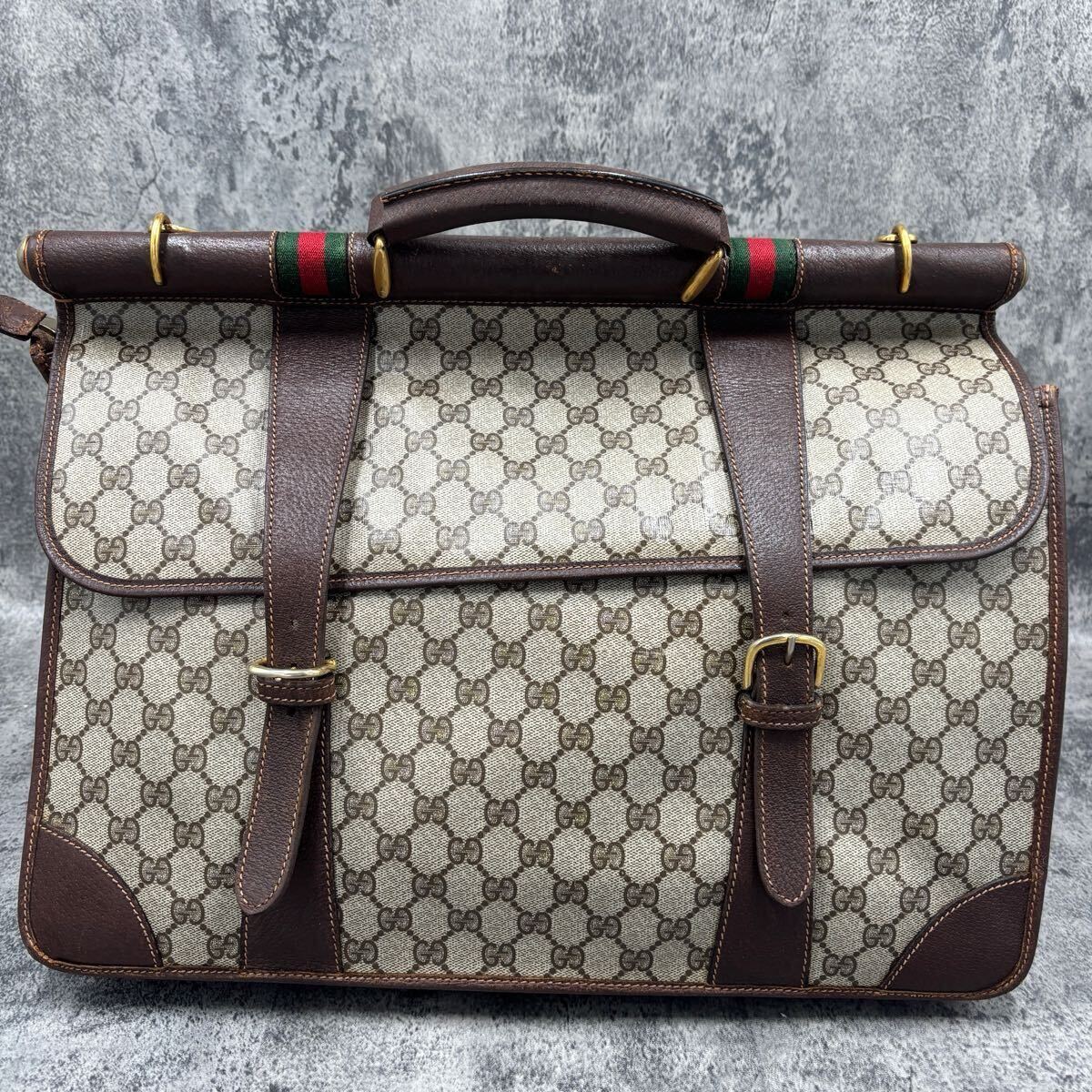 美品 GUCCI グッチ シェリーライン 2way メンズ ビジネス GG 美品 GUCCI グッチ シェリーライン 2way メンズ ビジネス GG
