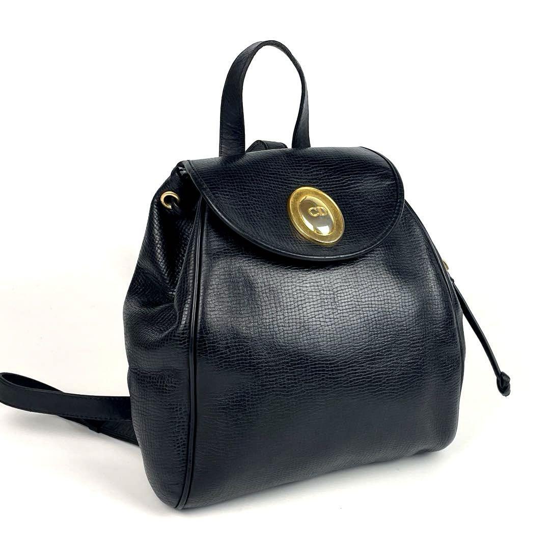美品】Christian Dior ディオール リュック CD ゴールド金具 美品】Christian Dior ディオール リュック CD ゴールド金具