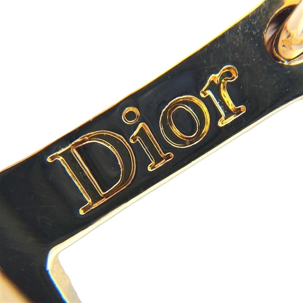 クリスチャンディオール Christian Dior Dロゴ ラインストーン ネックレス