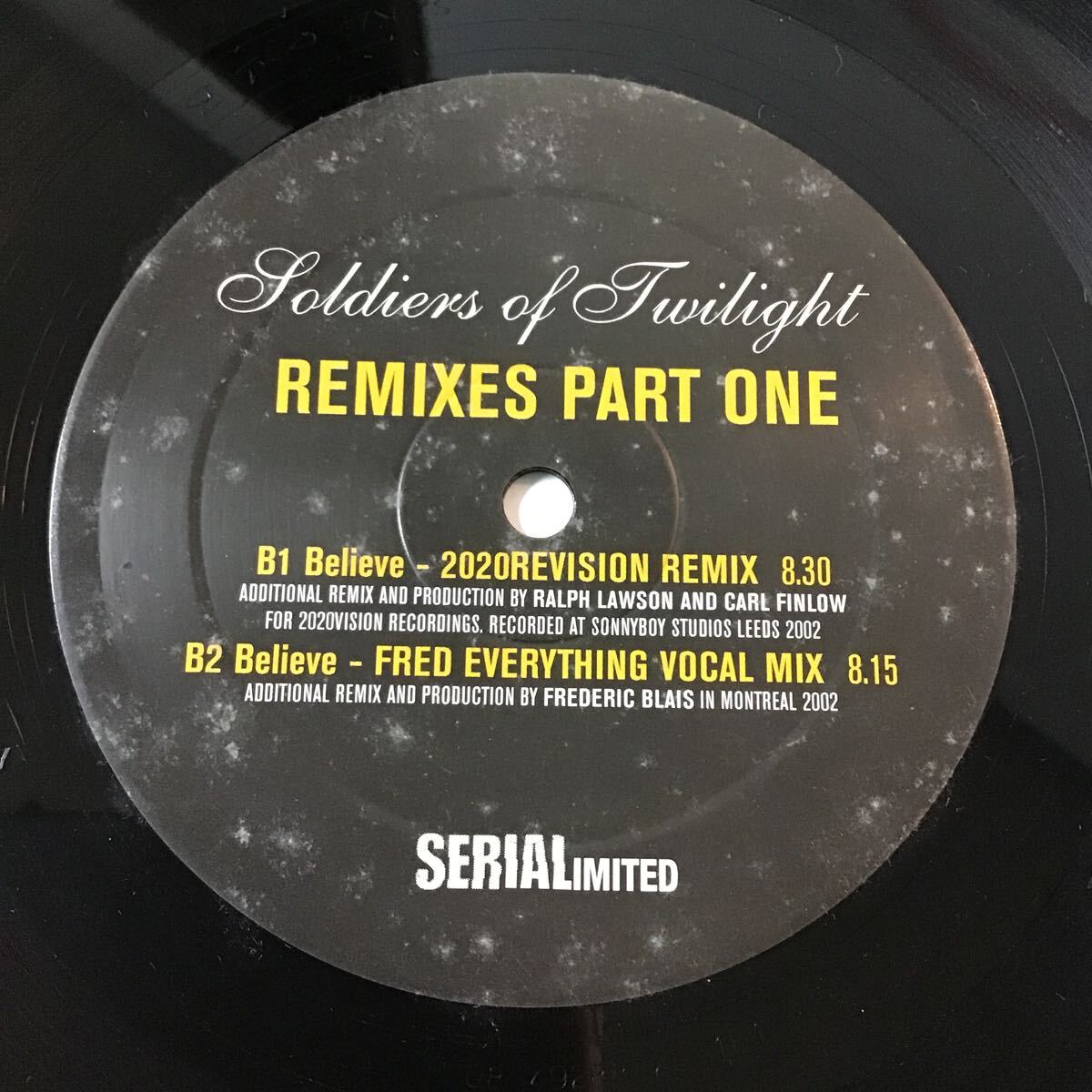 12/Soldiers Of Twilight / Believe Remixes Part One_画像4