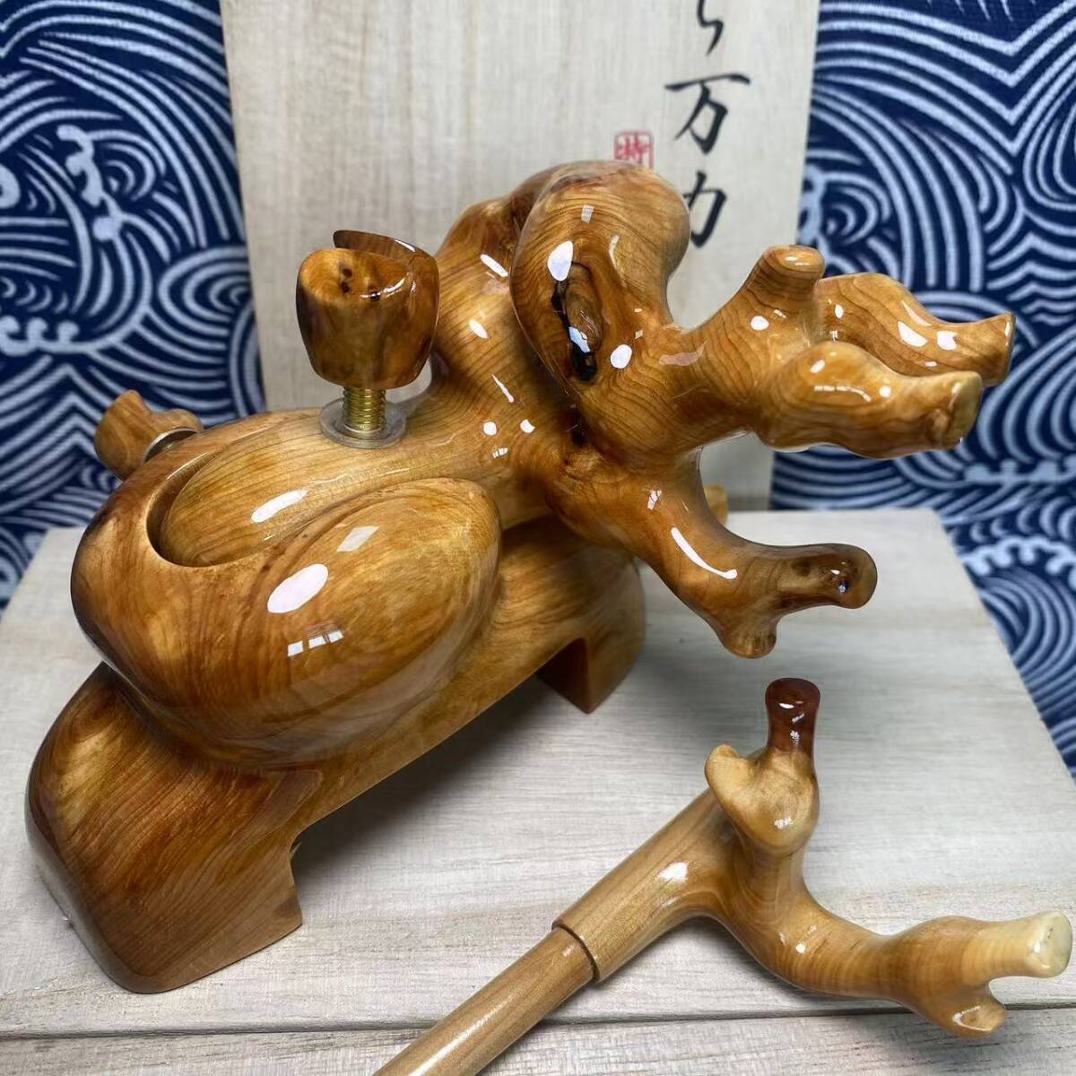 ヘラブナ万力 天然木 崖柏 大砲万力 超美品 袋付き へら用品 ヘラブナ万力 天然木 崖柏 大砲万力 超美品 袋付き へら用品