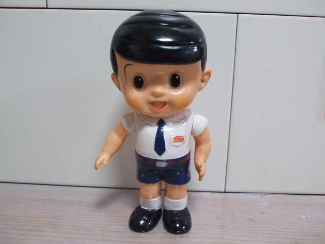珍品!!大型サイズ 20㎝ 信用金庫 古い信ちゃん ソフビ貯金箱 珍品!!大型サイズ 20㎝ 信用金庫 古い信ちゃん ソフビ貯金箱