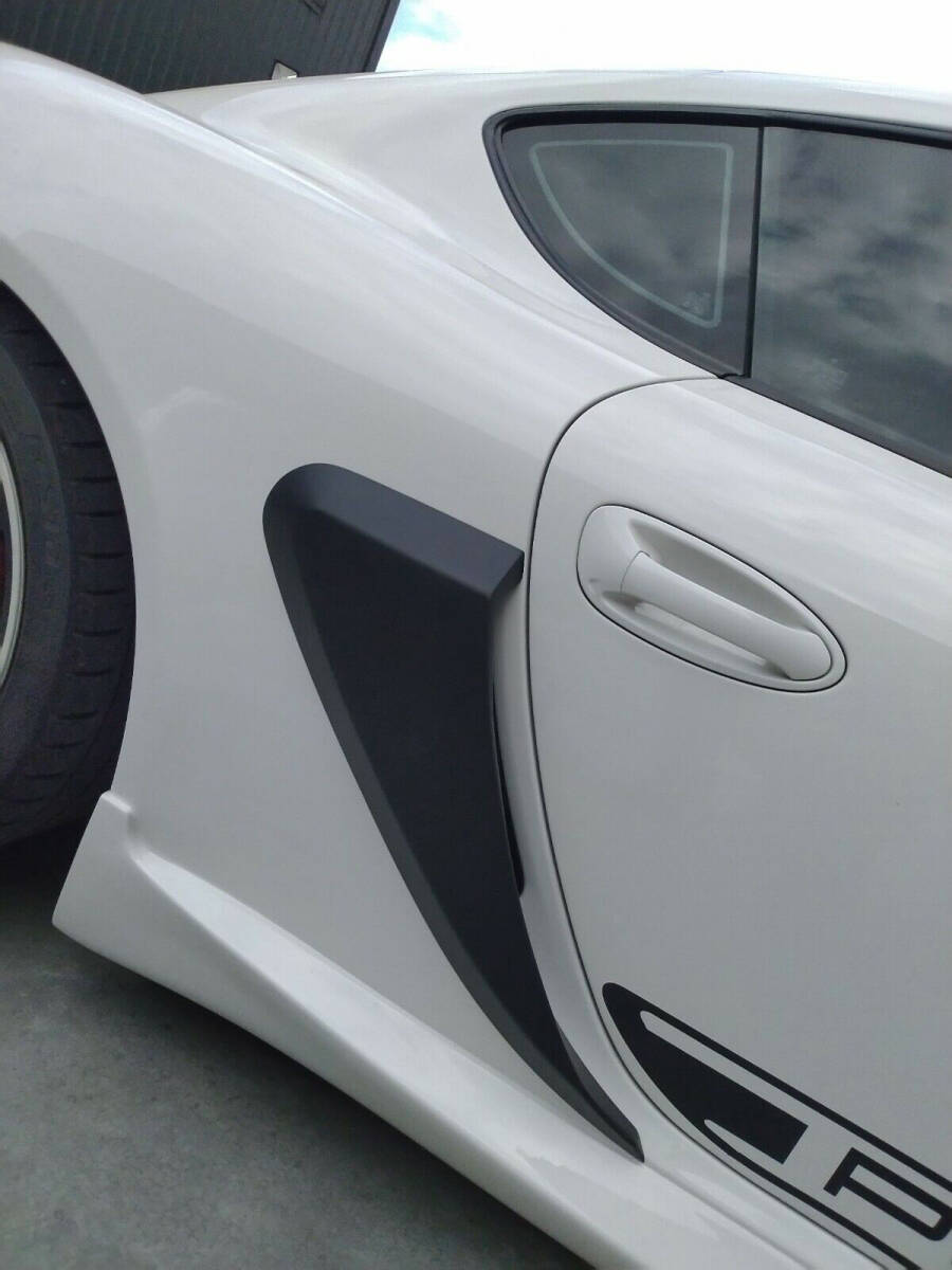  фундамент не крашеный Logo нет модель Porsche 987 Cayman купе боковой scoop канал воздушный впуск покрытие левый и правый в комплекте 2006-2012 ABS