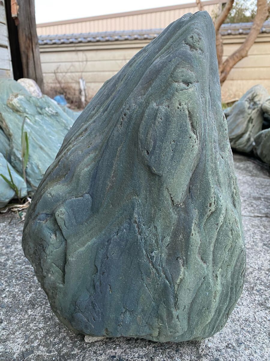 阿波の青石 庭石 日本庭園 庭園資材 盆栽 景石 銘石 造園 20kg 阿波の青石 庭石 日本庭園 庭園資材 盆栽 景石 銘石 造園 20kg