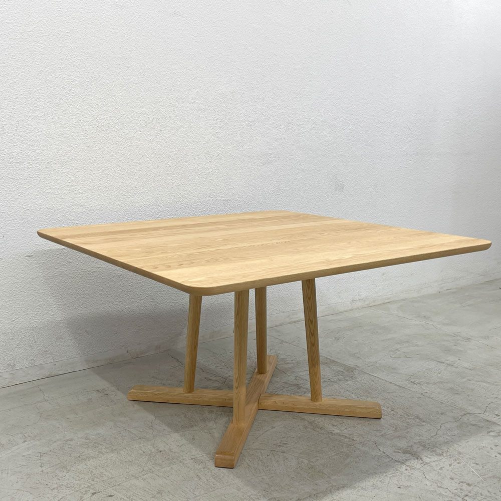 〓 アクタス ACTUS タイム THYME リビング ダイニングテーブル スクエア W120cm×H65cmオーク材 ナチュラル