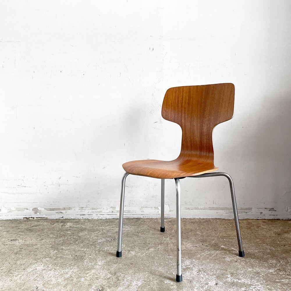 ■ フリッツハンセン Fritz Hansen FH3123 Tチェア T Chair Kids キッズチェア チーク材 アルネ?ヤコブセン ビンテージ