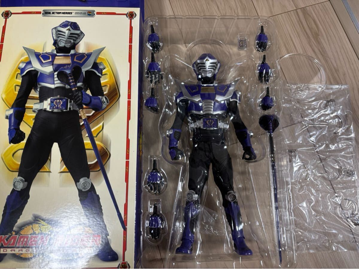 メディコムトイ リアルアクションヒーローズ RAH 仮面ライダー王蛇 龍騎 仮面ライダーストライク ドラゴンナイトフィギュア グッズ