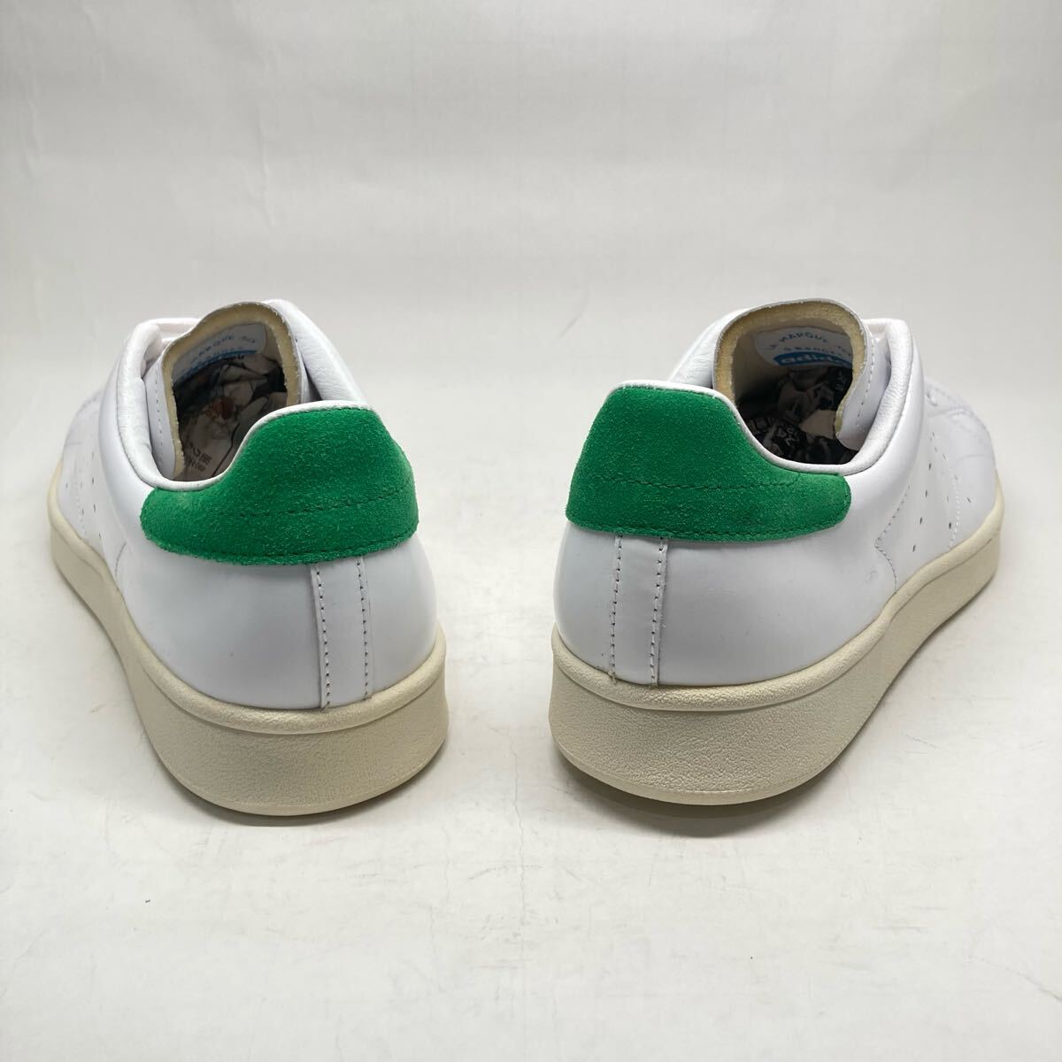 即決!レア! 06製 adidas SMITH HAILLET ガラスレザー 白 緑 807446 26.5cm / アディダス スミス ハイレット スタンスミス_画像3