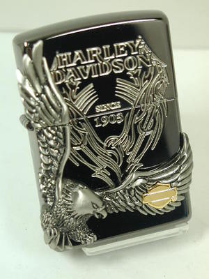 限定Zippo ハーレーHarley-Davidson/2面銀金HDP-18サイドメタル その他