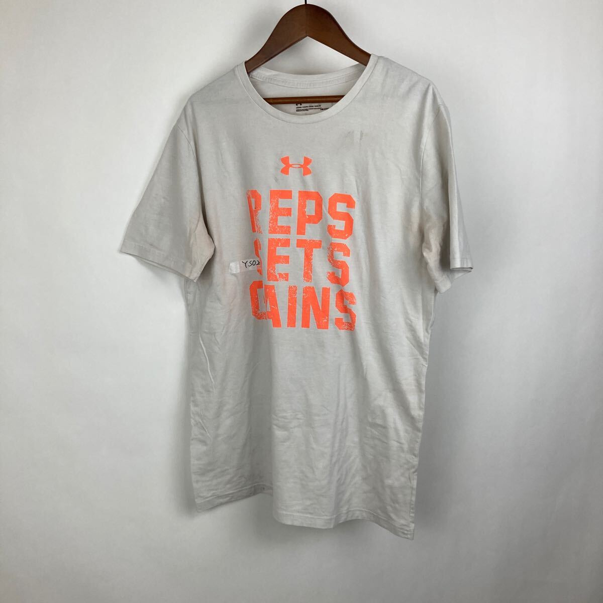 UNDERARMOUR アンダーアーマー 半袖Tシャツ ホワイト Tシャツ プリント 半袖