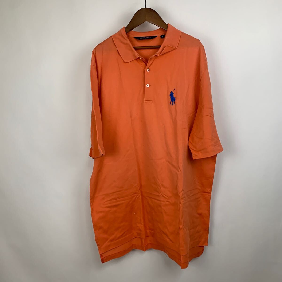POLO GOLF ポロゴルフ 半袖ポロシャツ ポロシャツ 半袖 オレンジ L