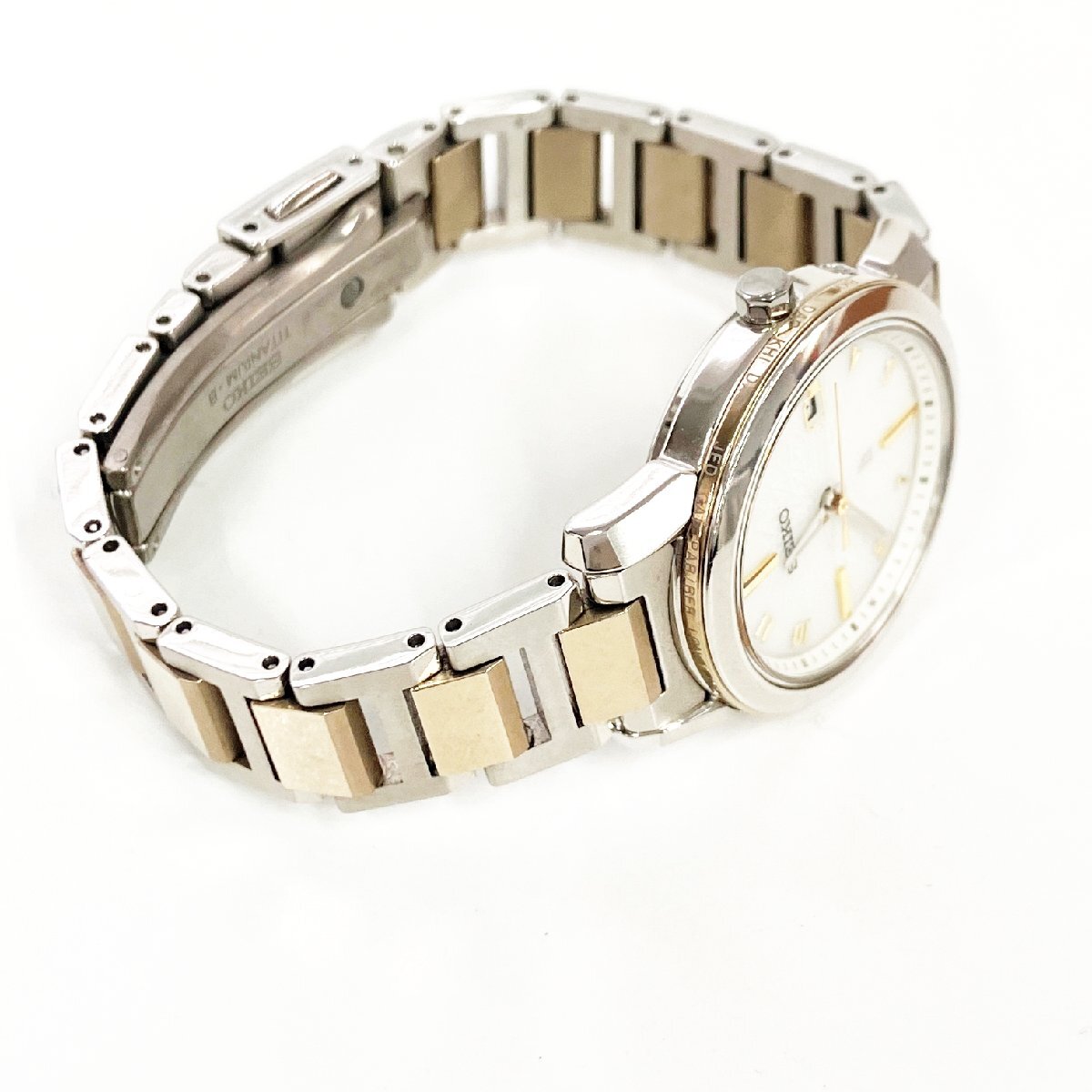 1円スタート】SEIKO セイコー 1B35-0AN0 ルキア チタン シルバー 1円スタート】SEIKO セイコー 1B35-0AN0 ルキア チタン シルバー