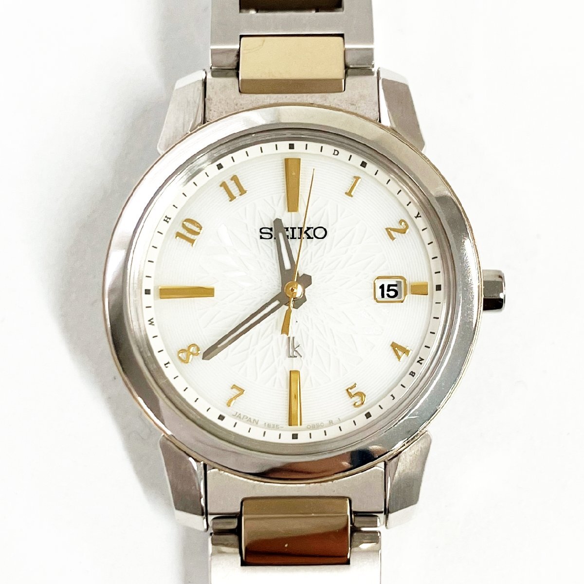 1円スタート】SEIKO セイコー 1B35-0AN0 ルキア チタン シルバー 1円スタート】SEIKO セイコー 1B35-0AN0 ルキア チタン シルバー