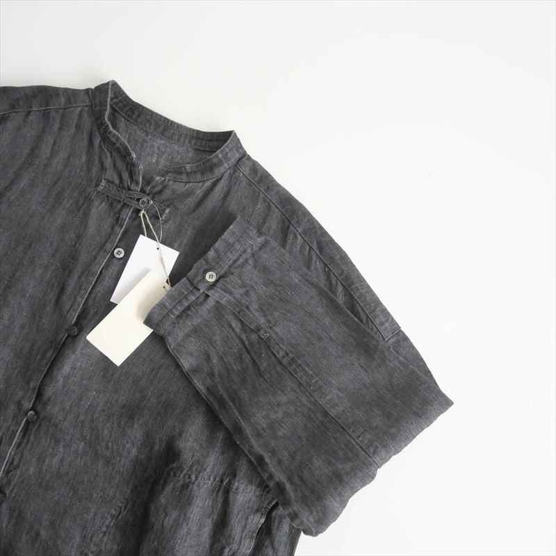 2024 / 未使用 / nest Robe ネストローブ / リネンブラックデニムシャツ / 01243-1111 / 2503-0445_画像6