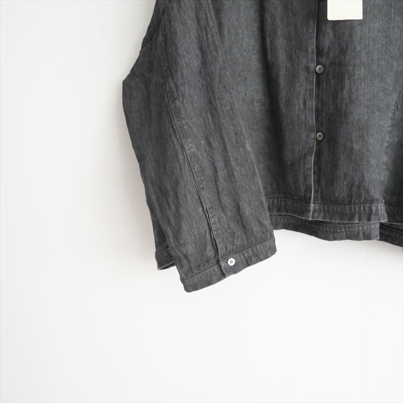 2024 / 未使用 / nest Robe ネストローブ / リネンブラックデニムシャツ / 01243-1111 / 2503-0445_画像3