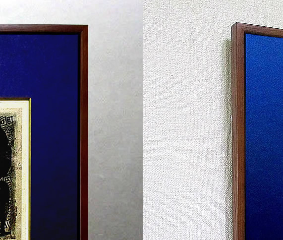 面金入りマットに上質な木製「ナラ材」額装