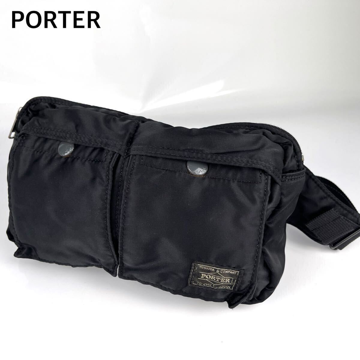美品】 PORTER ポーター ウエストバッグ タンカー TANKER 吉田 美品】 PORTER ポーター ウエストバッグ タンカー TANKER 吉田
