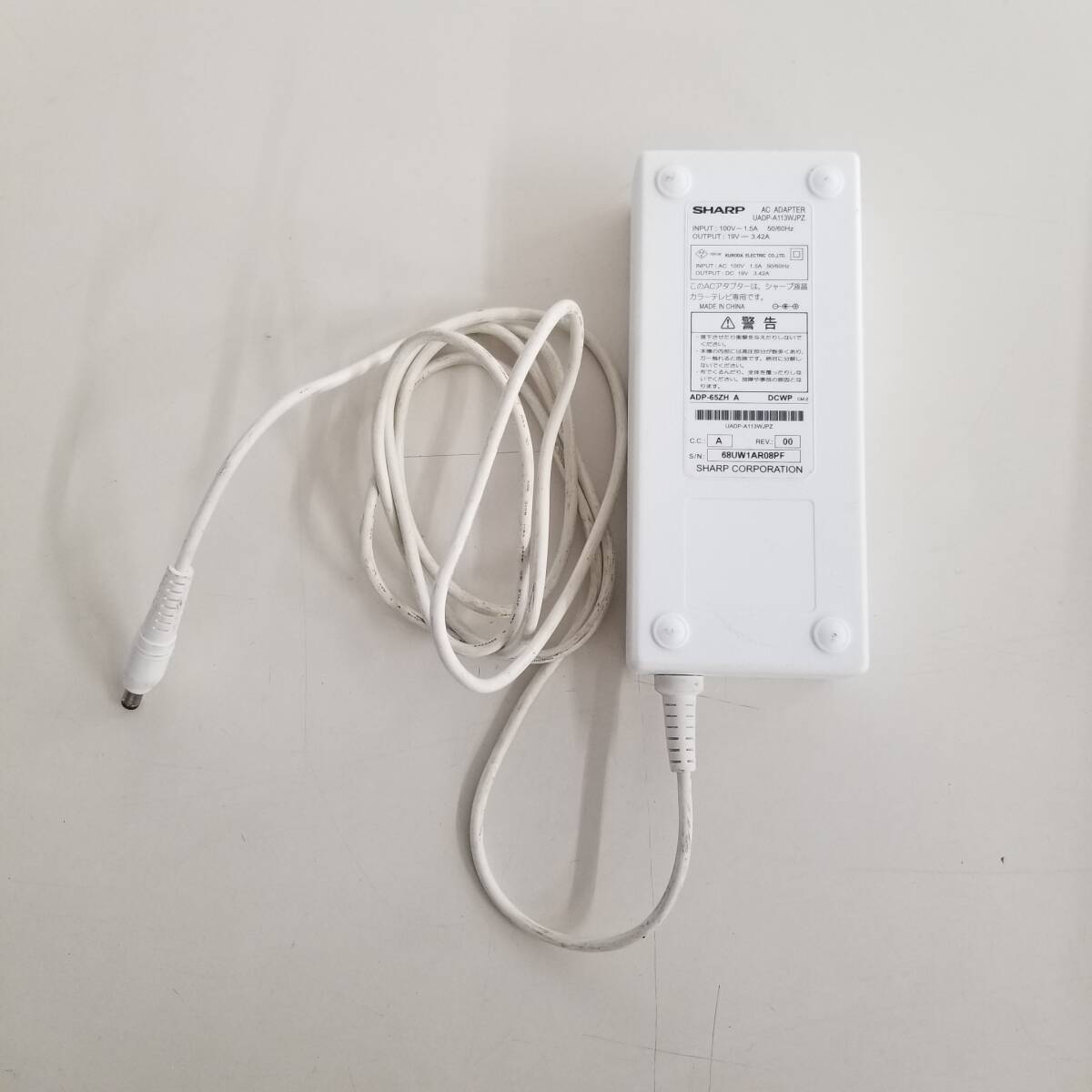  Junk SHARP sharp оригинальный AC адаптор *AC кабель отсутствует UADP-A113WJPZ 19V 3.42A ADP-65ZH DCWP Freestyle AQUOS LC-32F и т.п. 