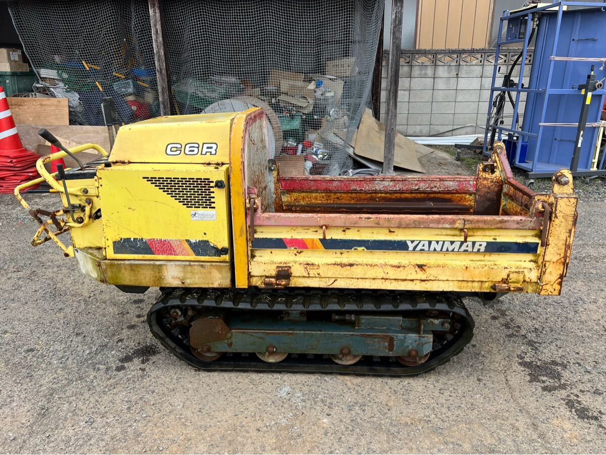 [ из Tochigi ] Yanmar :C6R: грузовик : транспортировка машина : гидравлический самосвал : дизель : максимальный 600Kg: резиновая гусеница :6.1 лошадиные силы : YANMAR
