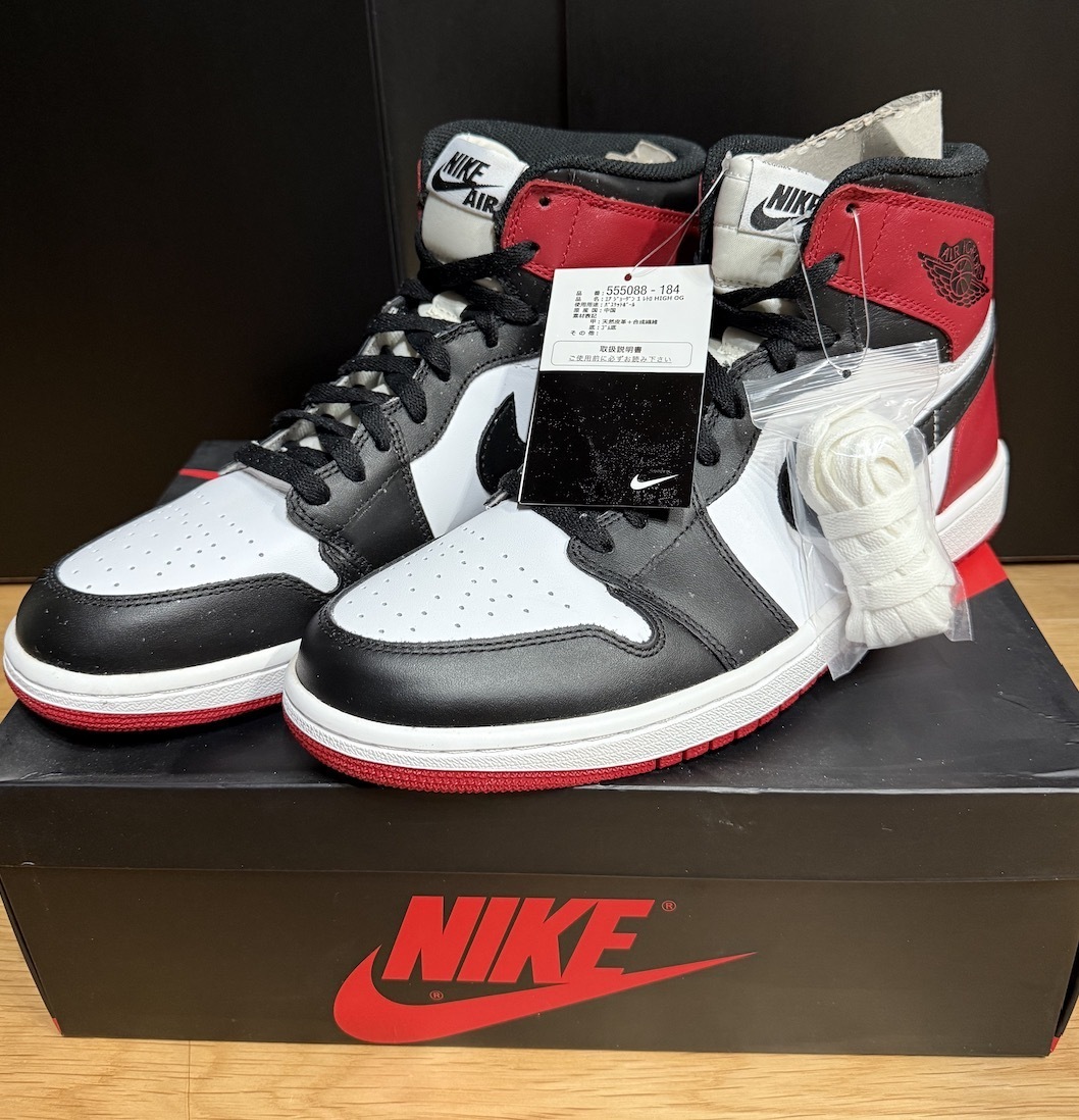 Nike Air Jordan 1 Retro High OG Black Toe (2013) 29 11 Nike Air Jordan 1 Retro High OG Black Toe (2013) 29 11