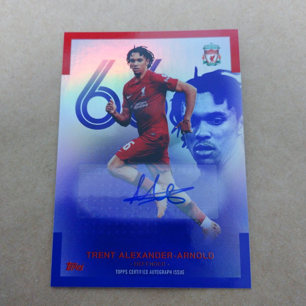 2022 23 Topps Liverpool Teamset Trent Alexander Arnold Auto /15_画像1