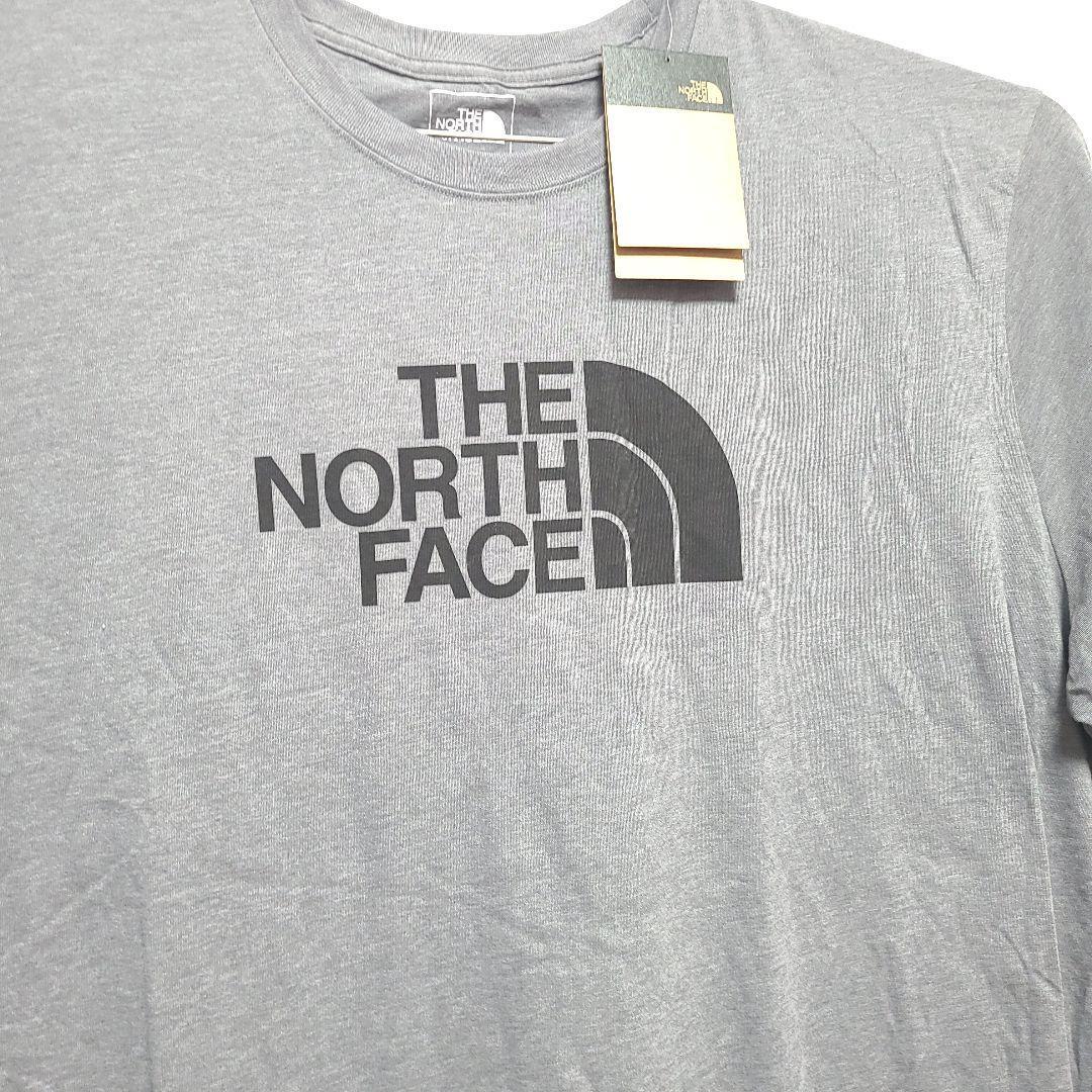 4XL アメリカ ノースフェイス Tシャツ ロゴ ハーフドーム グレー