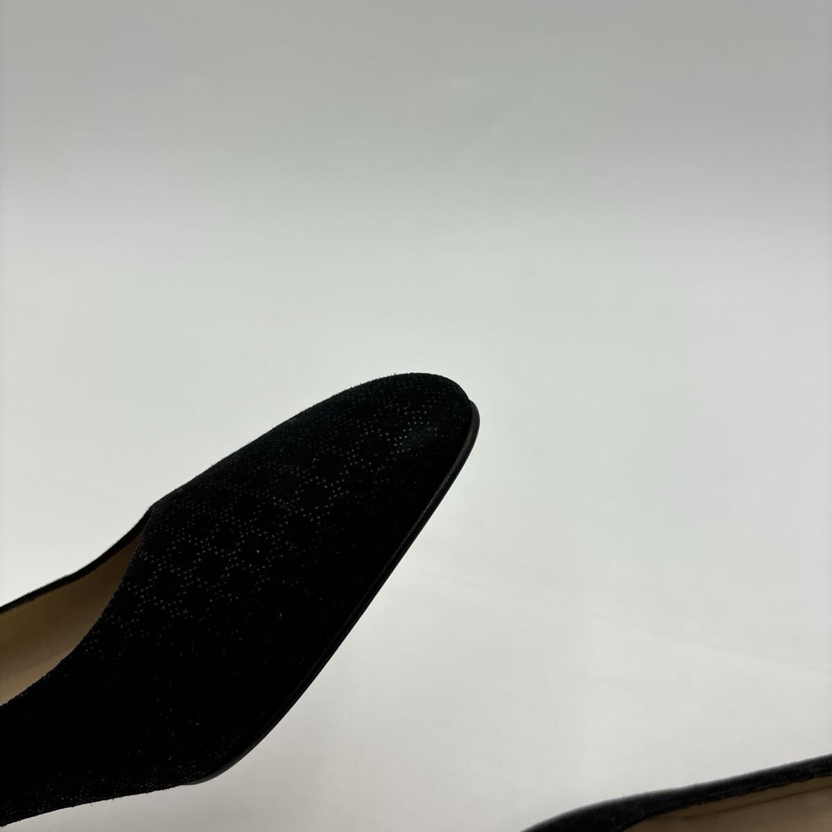 T ＊ 未使用 イタリア制 '高級婦人靴' Salvatore Ferragamo サルヴァトーレフェラガモ 本革 チェック柄 ヒール / パンプス 5B 22cm