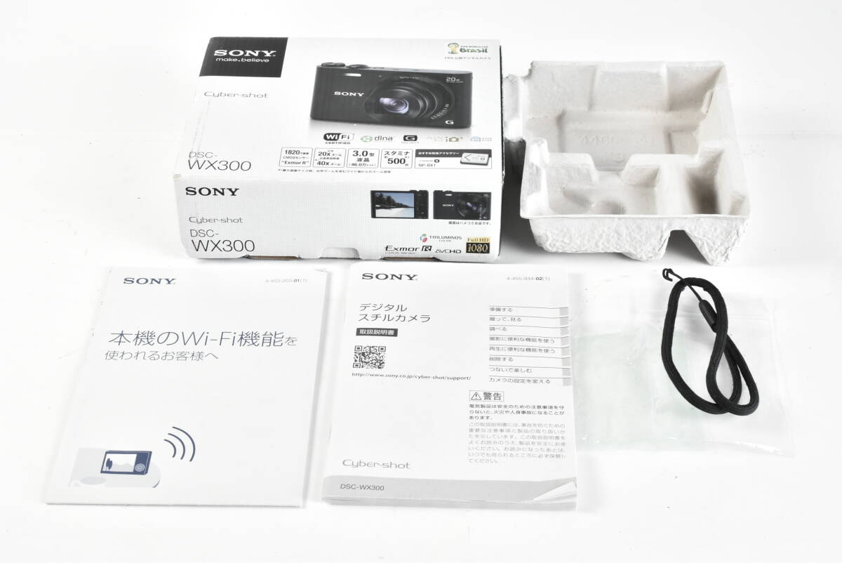 SONY ソニー Cyber-shot サイバーショット DSC-WX300 ブラック 空箱 送料無料 EF-TN-YO2602