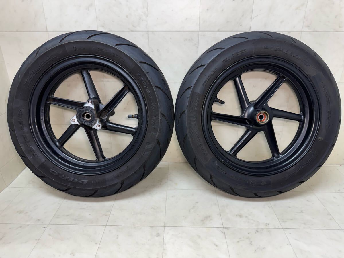 ホンダ NSR50 純正 F.R ホイール タイヤ 20年07週 12インチ AC10 ホンダ NSR50 純正 F.R ホイール タイヤ 20年07週 12インチ AC10