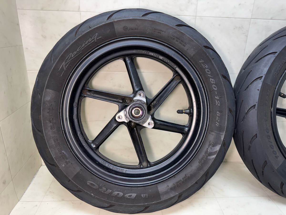 ホンダ NSR50 純正 F.R ホイール タイヤ 20年07週 12インチ AC10