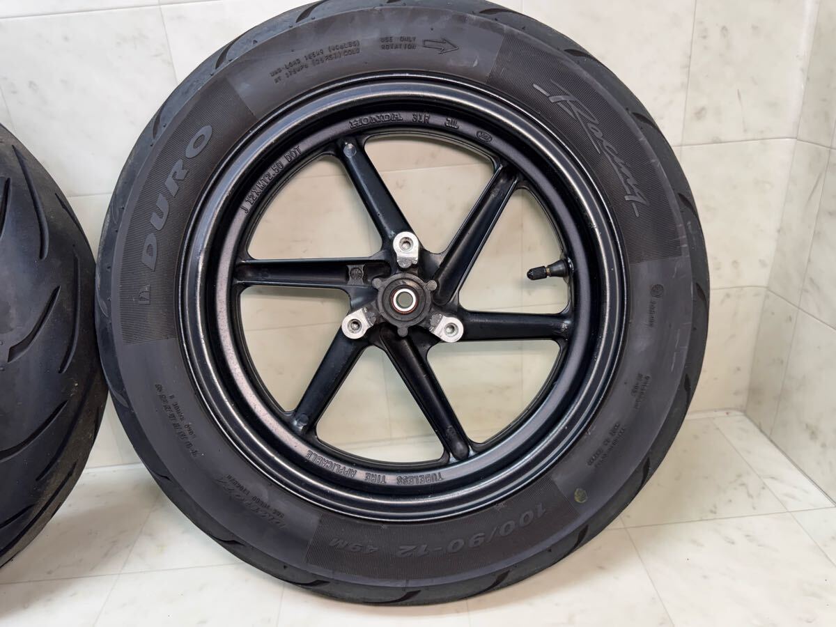 ホンダ NSR50 純正 F.R ホイール タイヤ 20年07週 12インチ AC10 ホンダ NSR50 純正 F.R ホイール タイヤ 20年07週 12インチ AC10