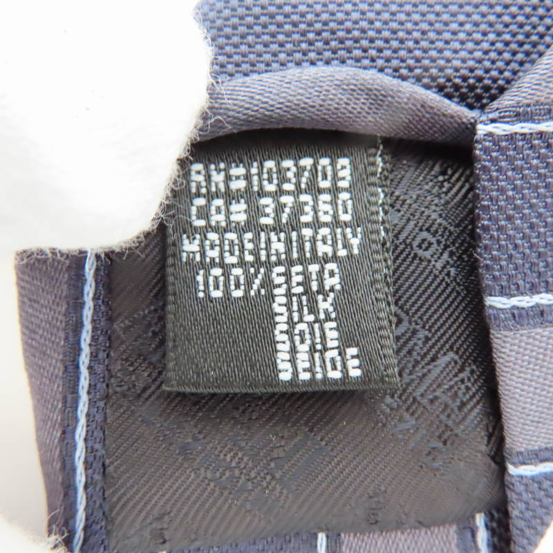 M03-k060 ARMANI COLLEZIONI アルマーニコレッツォーニ ストライプ シルク ネクタイ グレー