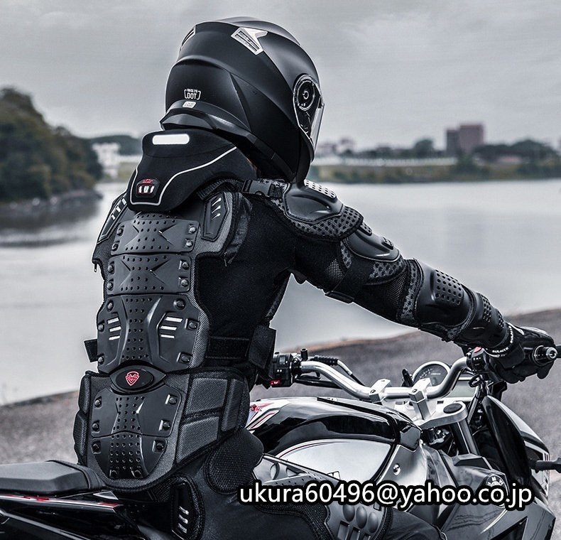 バイク用 レーシングパンツ モトクロス オフロード 3點セット 上半身プロテクター バイクウエア ネックガード